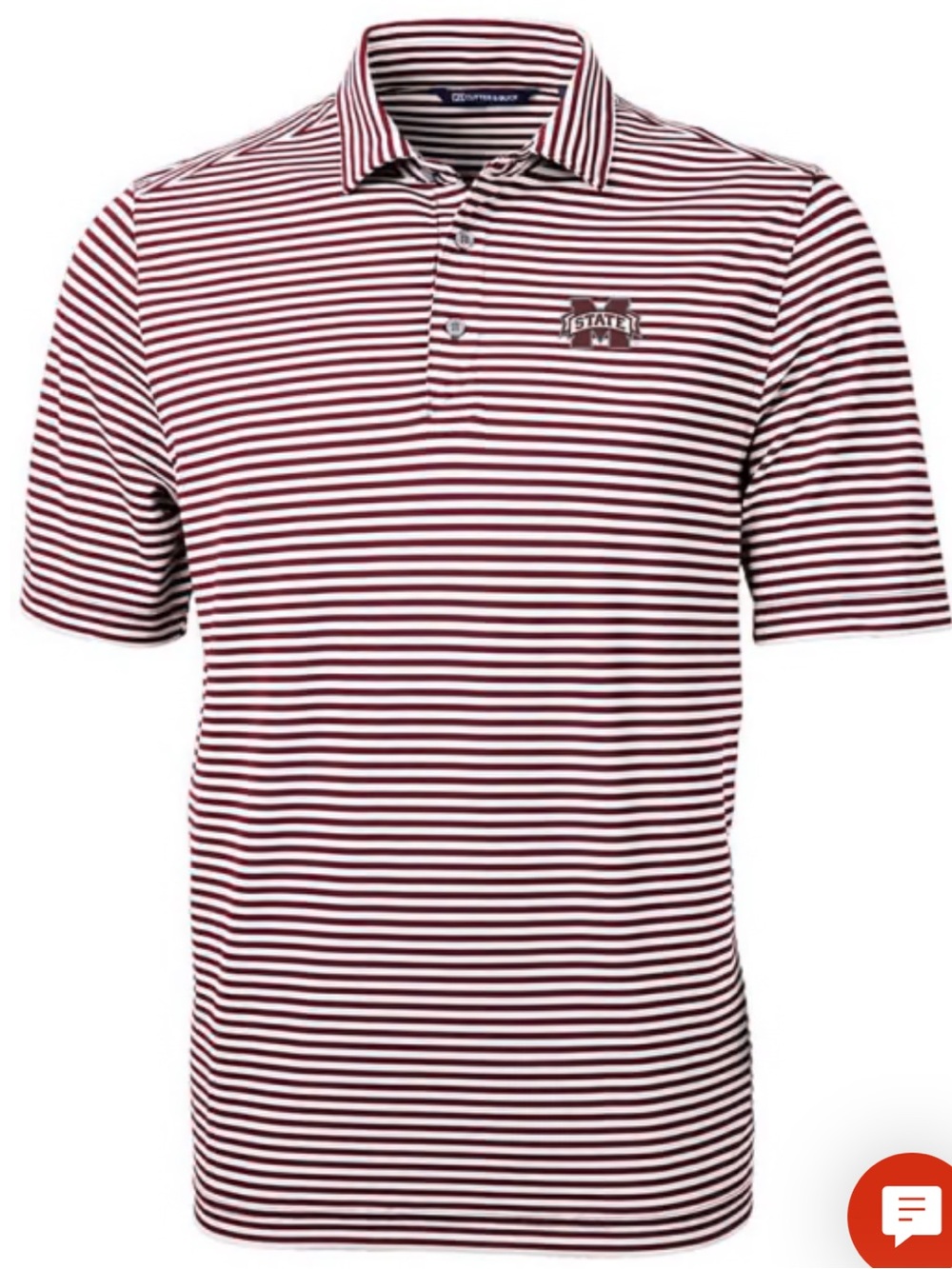 Cutter & Buck Men’s Mississippi State University Striped Polo